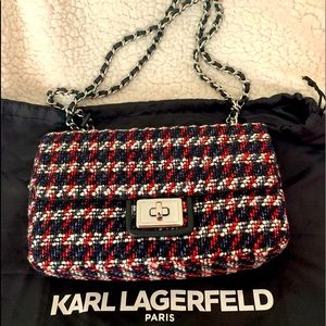 Tweed Karl Lagerfeld Shoulder Bag